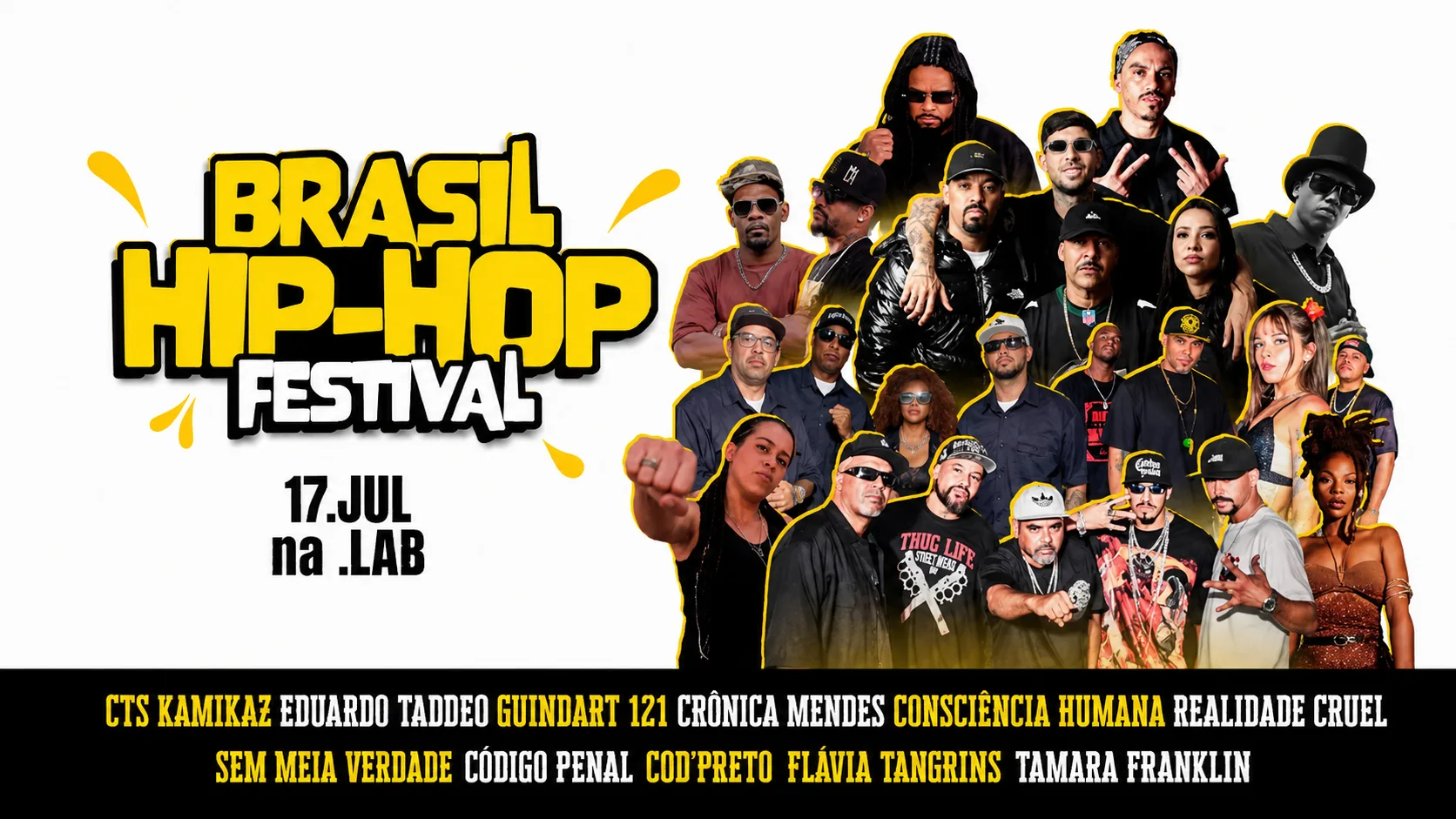 Brasil Hip Hop Festival reúne lendas do rap nacional em noite histórica em Belo Horizonte
